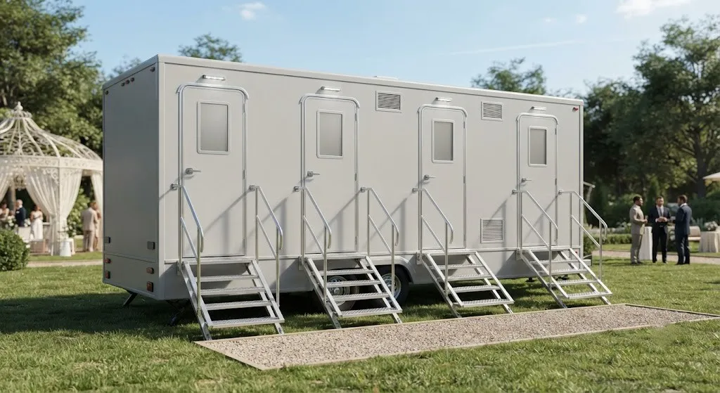 4 Stall Restroom Trailer in Worcester, MA